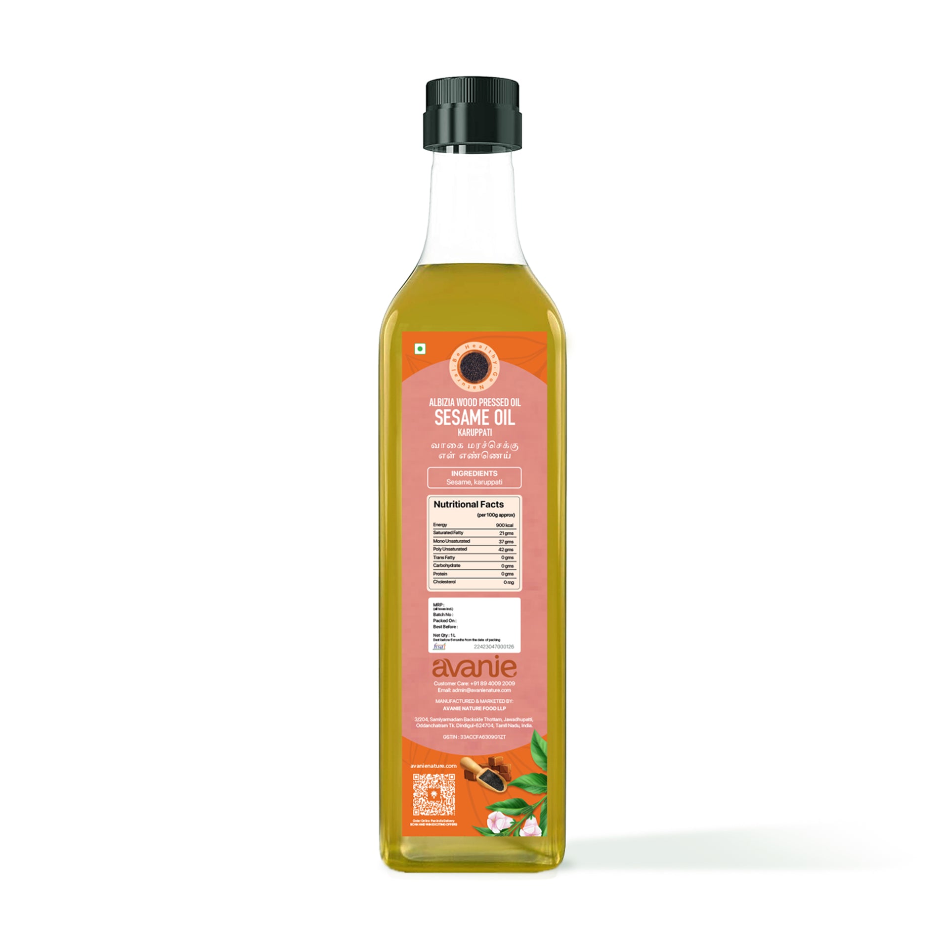 Avanie Sesame Karupatti Oil